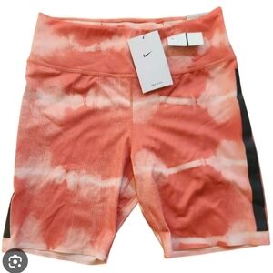 Nike Dri-FIT Orange Tie-Dye Shorts
